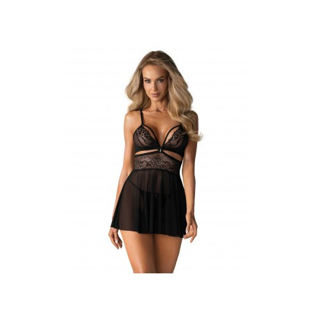 838-BAB-1 babydoll - Noir — OBSESSIVE | babydoll
