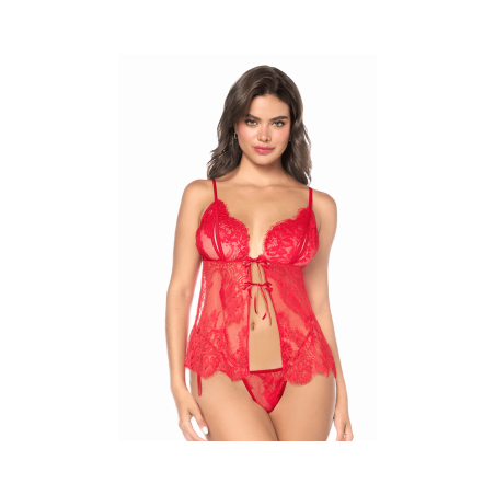 Babydoll Mapalé espiègle avec string à nouer — MAPALÉ | babydoll