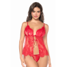Babydoll Mapalé espiègle avec string à nouer — MAPALÉ | babydoll