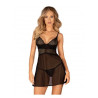 Chemeris babydoll et String - Noire — OBSESSIVE | babydoll