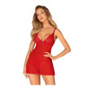 Chilisa babydoll et string - Rouge — OBSESSIVE | babydoll