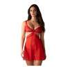 Cupide Desir babydoll et String - Rouge — OBSESSIVE | babydoll