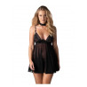 Donarella babydoll et String - Noire - NP — OBSESSIVE | babydoll