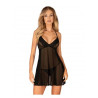 Latinesa babydoll et String - Noire — OBSESSIVE | babydoll
