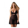 Nutris babydoll et String - Noire — OBSESSIVE | babydoll