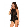 Serafia Nuisette et string - Noire — OBSESSIVE | babydoll