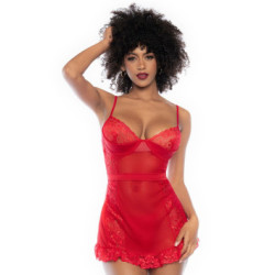 Nuisette rouge et string assorti — MAPALÉ | nuisette